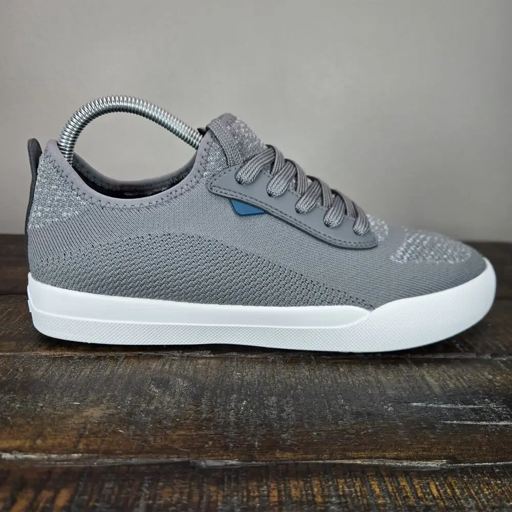 Vessi Weekend 1.5 Sneaker Womens Size 9 Waterproof Shoes Concrete Gray White
